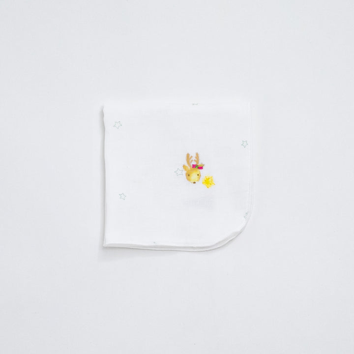 ガーゼハンカチ　クリスマス限定柄　トナカイ