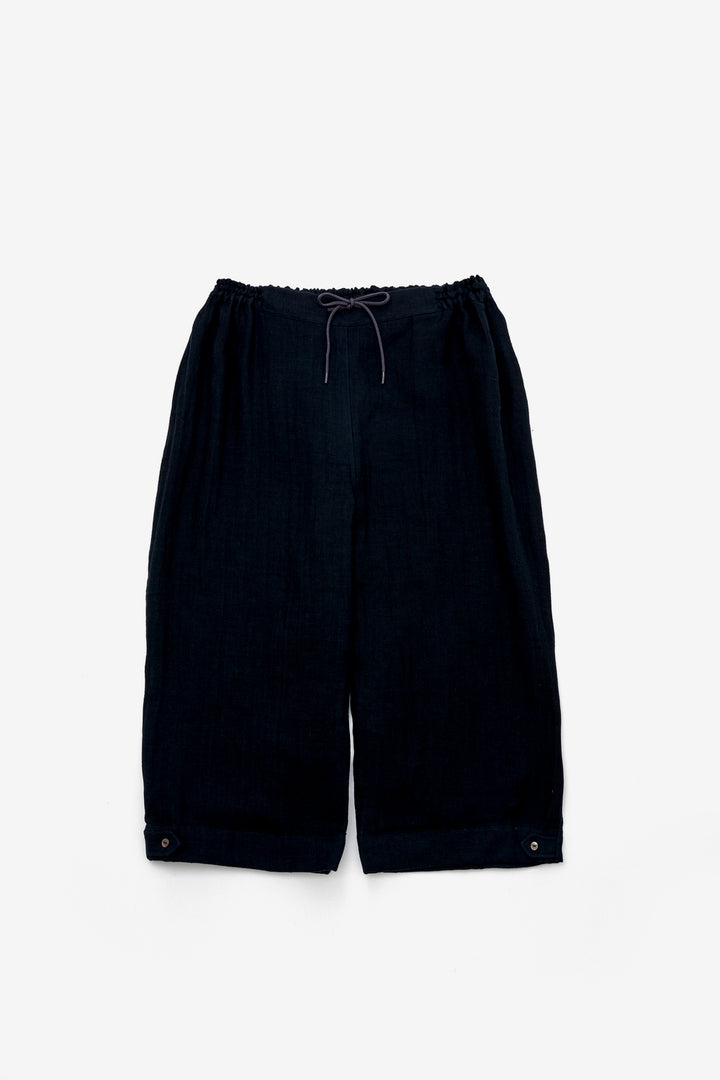 Short pants cotton linen khaki 