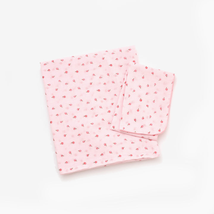 ガーゼ薄手ブランケット &てぬぐい<br>りんご