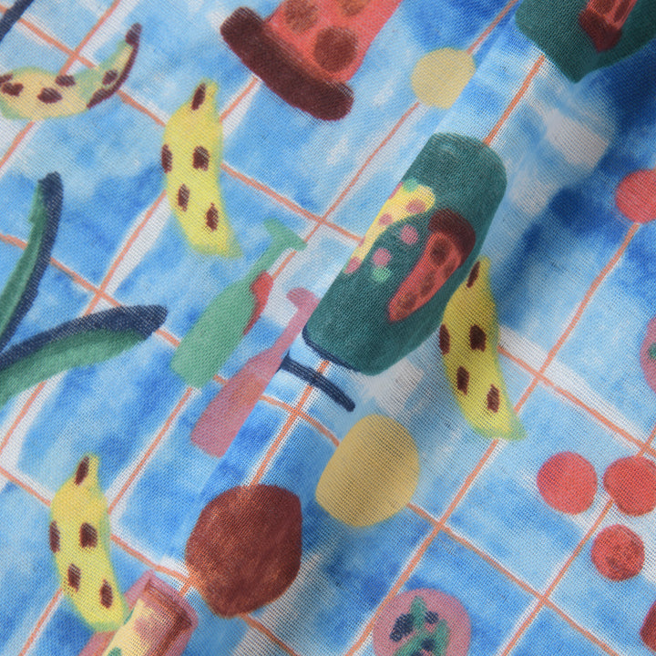 Thin cotton futon Heart cherry 