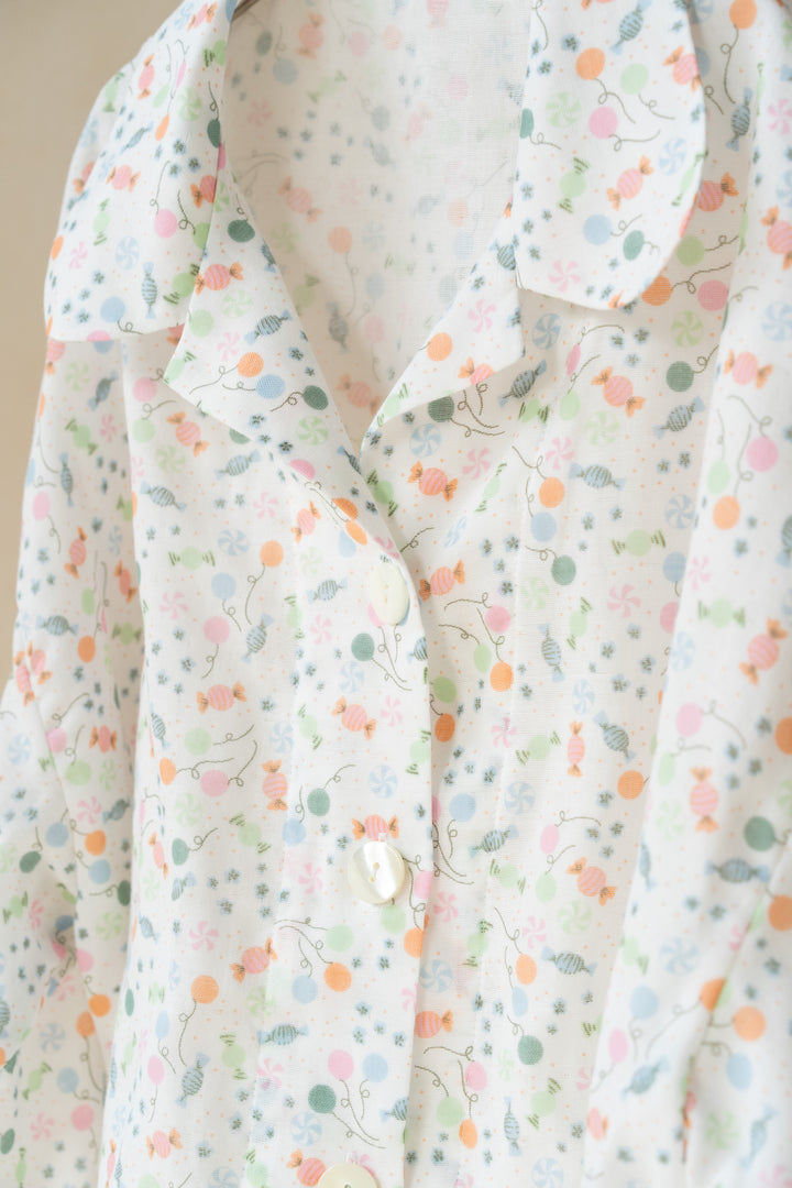 七分袖ガーゼパジャマ<br>レディス<br>風船