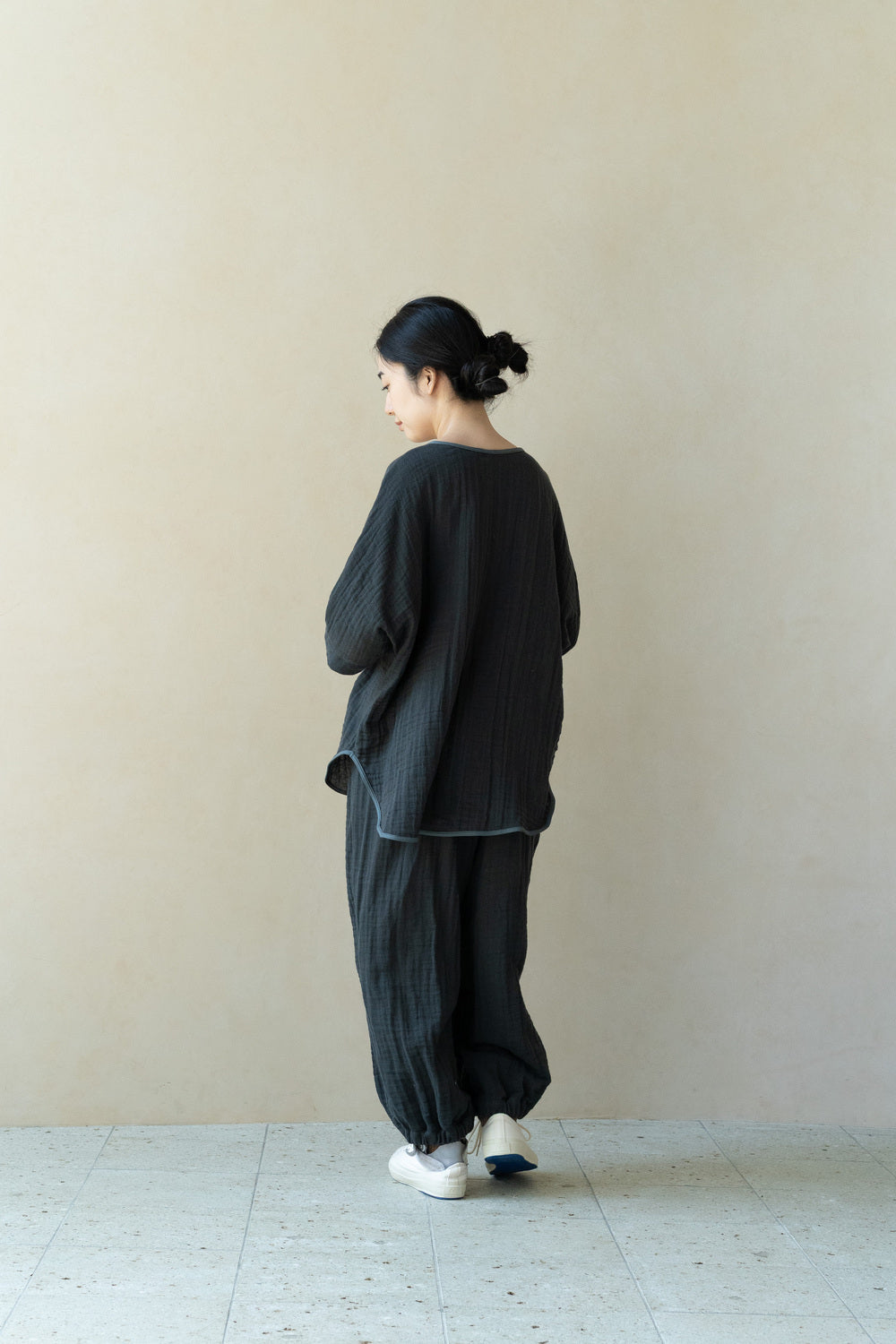 Dolman sleeve T-shirt twill green 