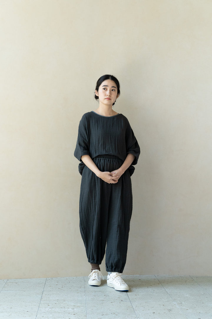 Dolman sleeve T-shirt twill green 