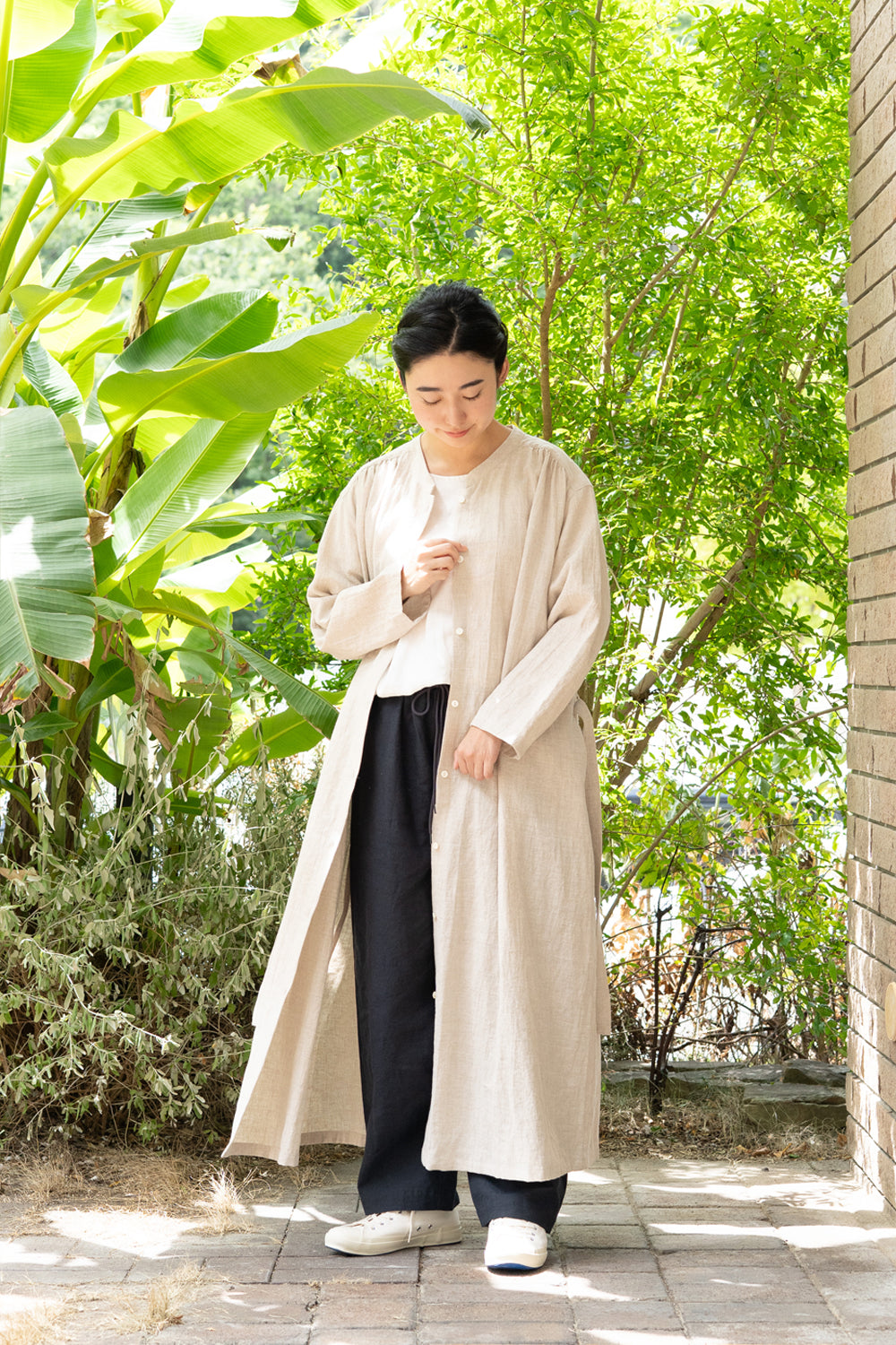 one piece cotton linen<br> AR8620B740<br> dark blue 