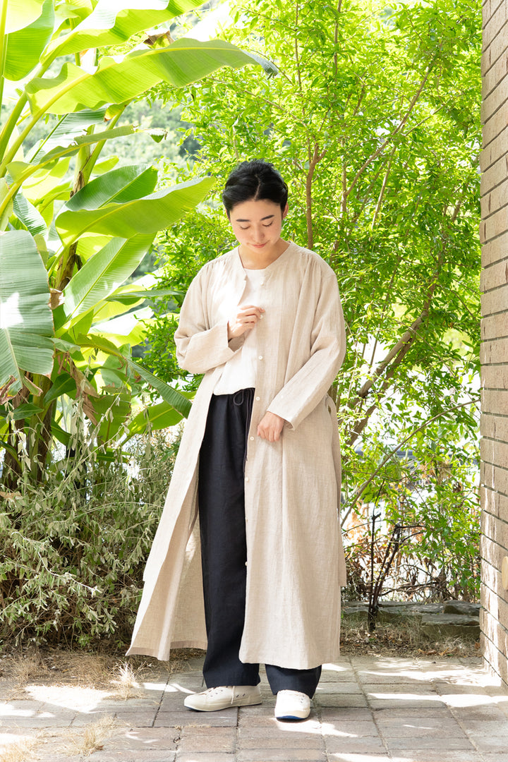 one piece cotton linen<br> AR8620B740<br> dark blue 