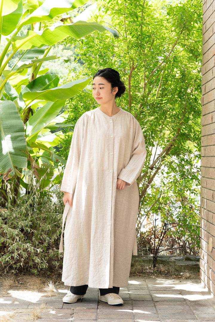 one piece cotton linen<br> AR8620B740<br> dark blue 