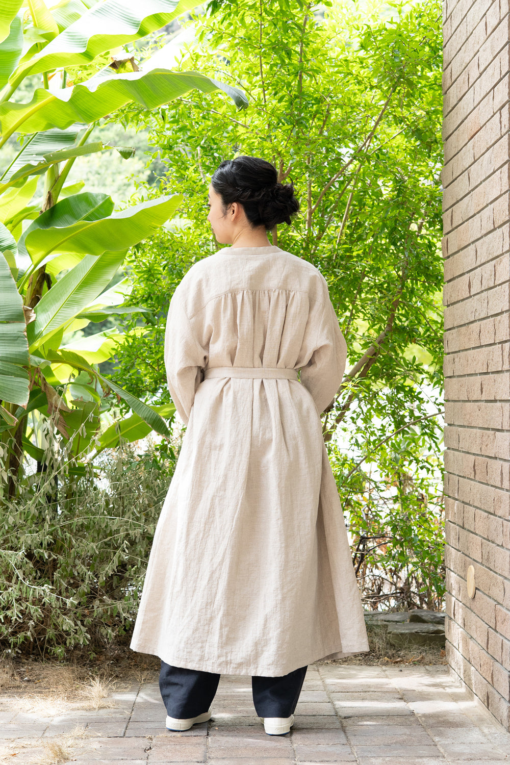 one piece cotton linen<br> AR8620B740<br> dark blue 
