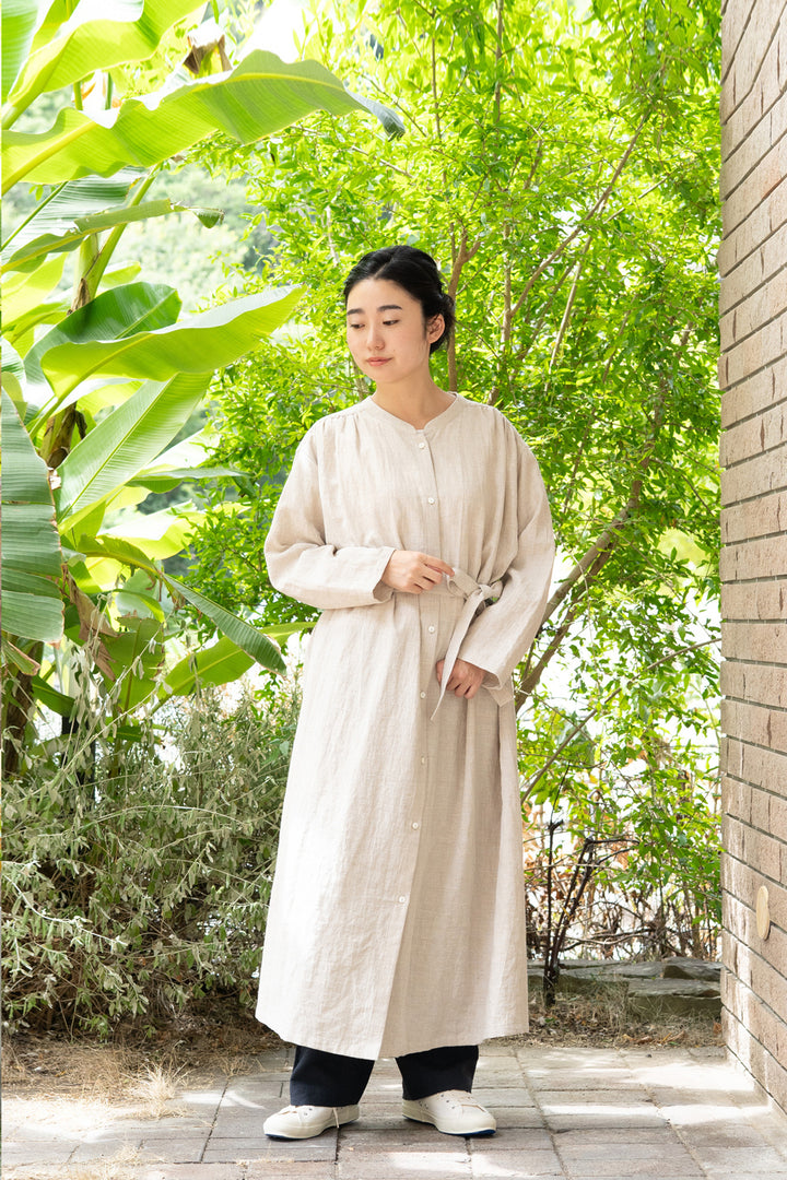 one piece cotton linen<br> AR8620B740<br> dark blue 