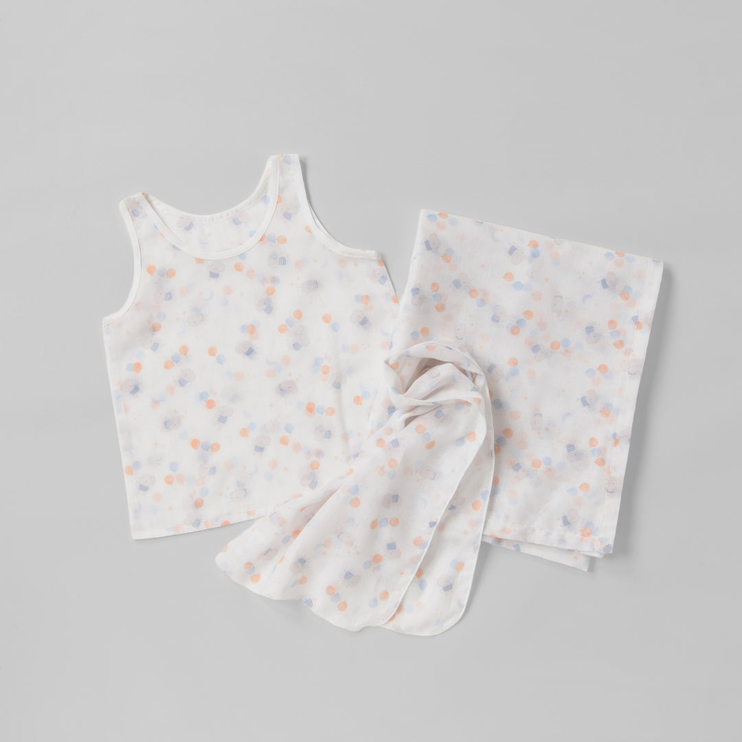 Thin Blanket &amp; Tenugui Baby Elephant 