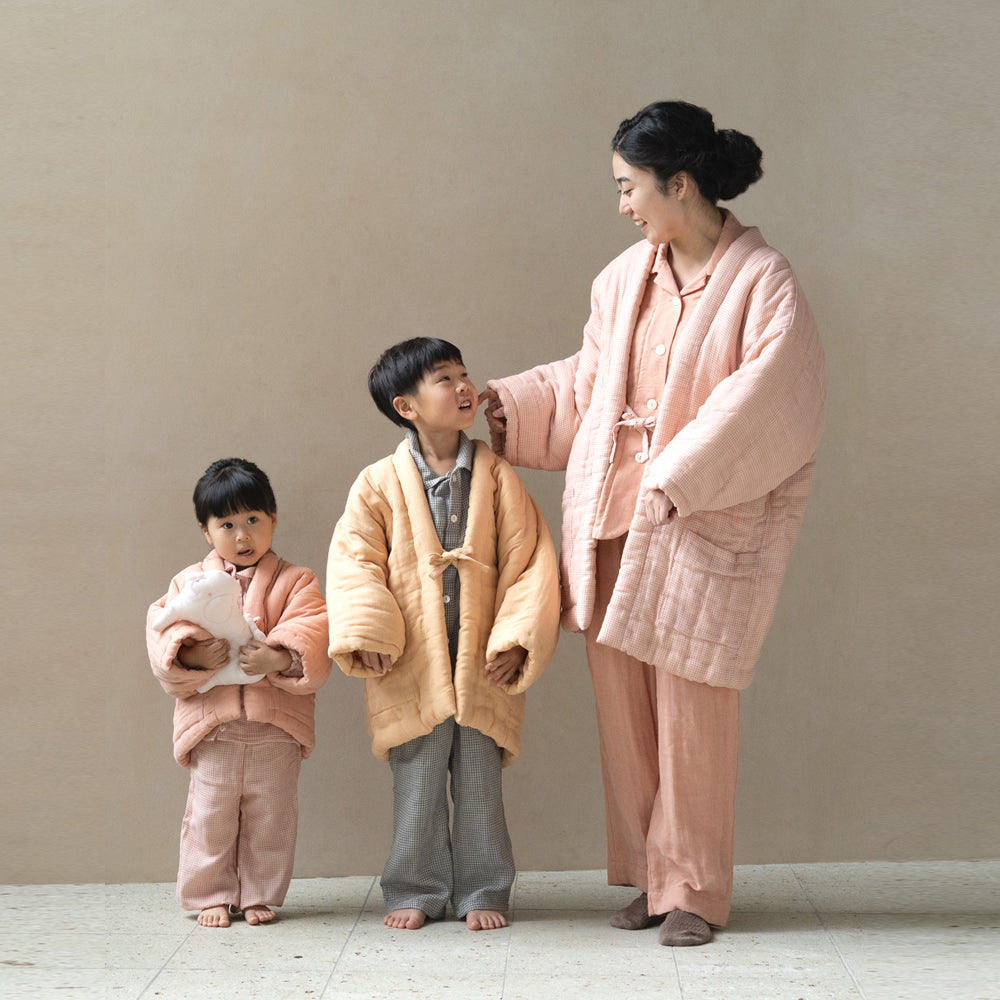 ピージーガーゼ｜綿入りはんてん 小麦色100・120cm – PG GAUZE