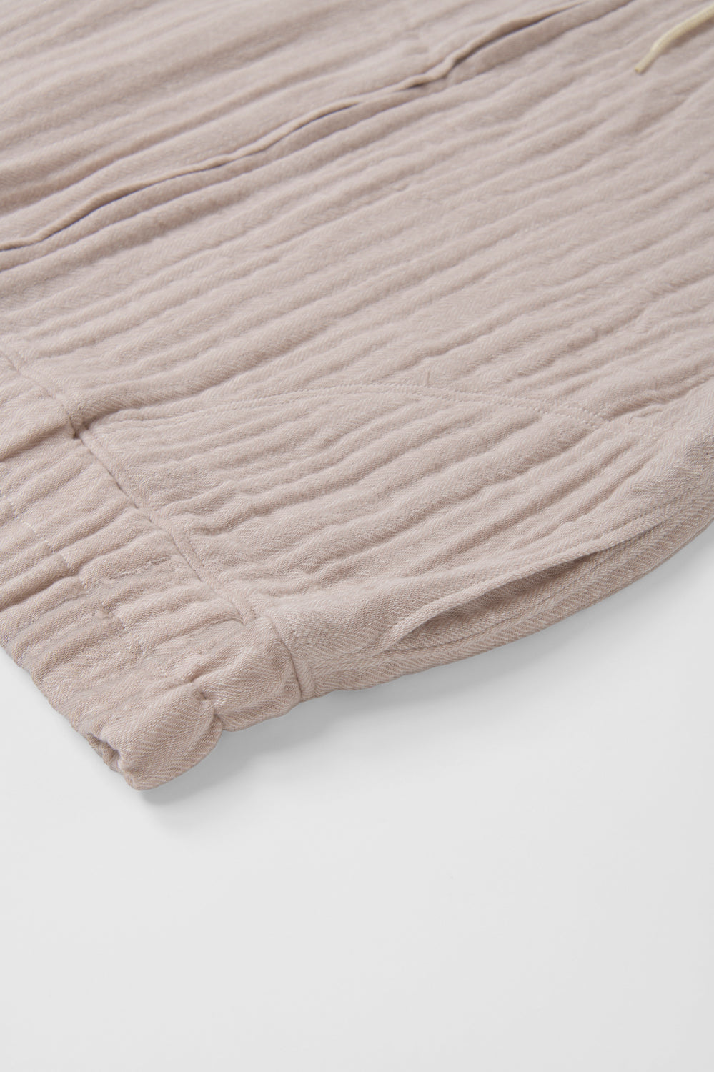 ハイネックベスト<br>ワッフルヘリンボン<br>ピンク