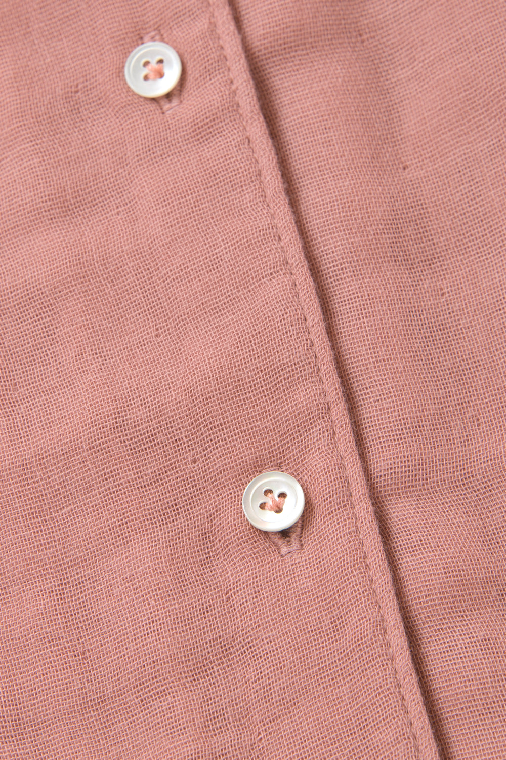 あたたかいブラウス<br>綿ワッシャー　ピンク