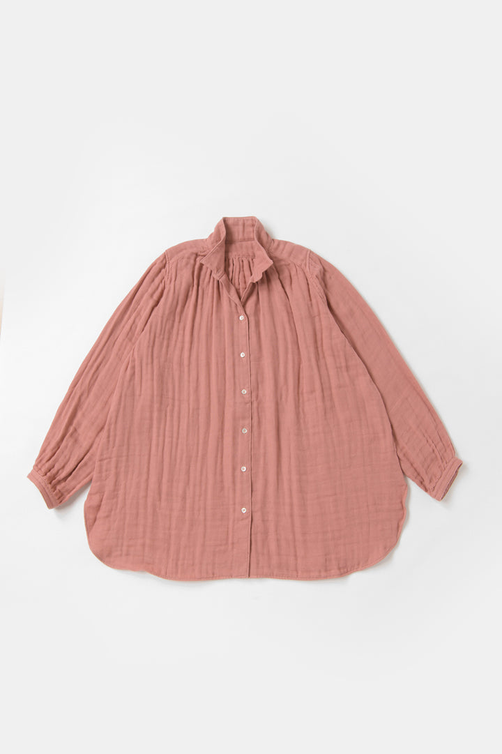 シャツ<br>綿ワッシャー　ピンク