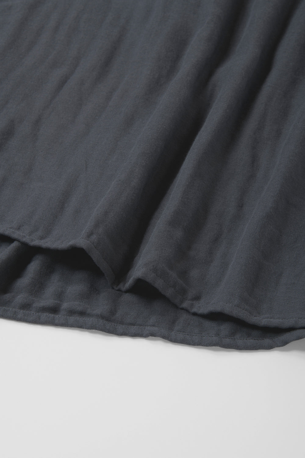 Aラインワンピース<br>綿ワッシャー<br>グレー