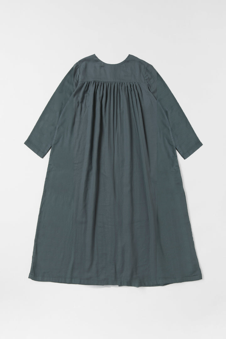 ３wayワンピース<br>綾織　ダークグリーン