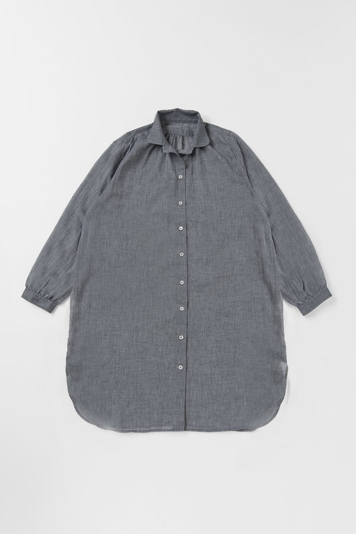 long blouse linen khaki 