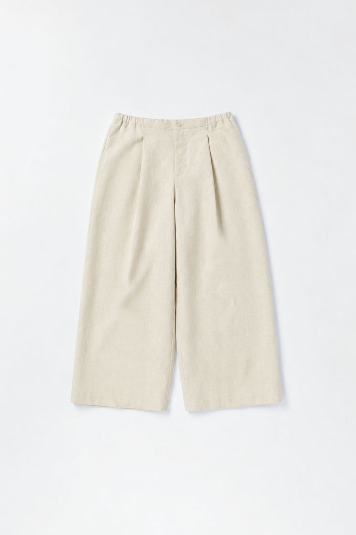 cropped pants safiran linen<br> AS0120Y716<br> khaki 