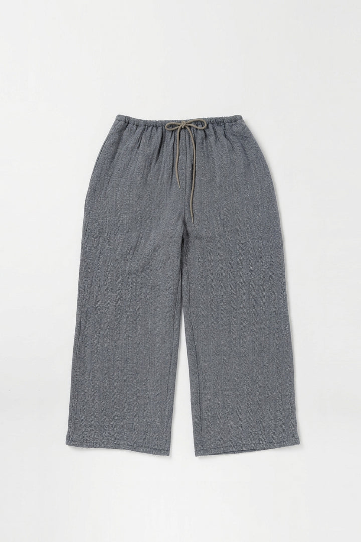 tapered pants cotton linen<br> AS5120B740<br> dark blue 