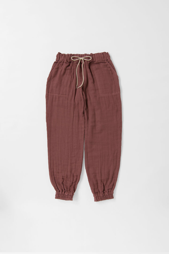 cropped pants safiran linen<br> AS0120Y716<br> khaki 