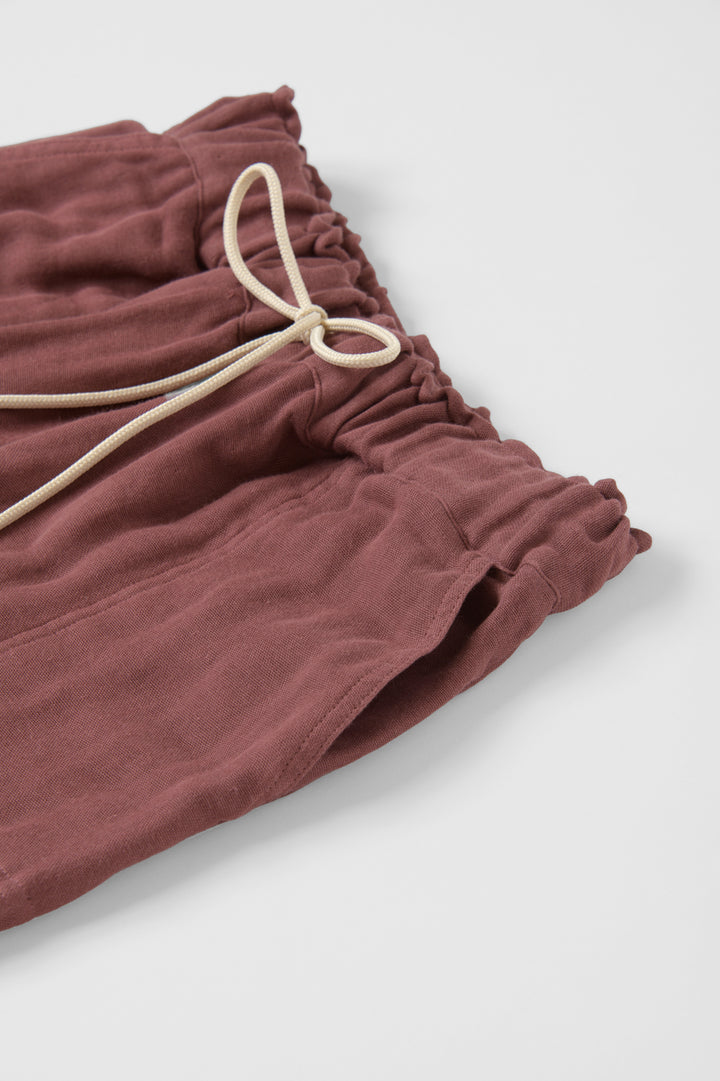 cropped pants safiran linen<br> AS0120Y716<br> khaki 