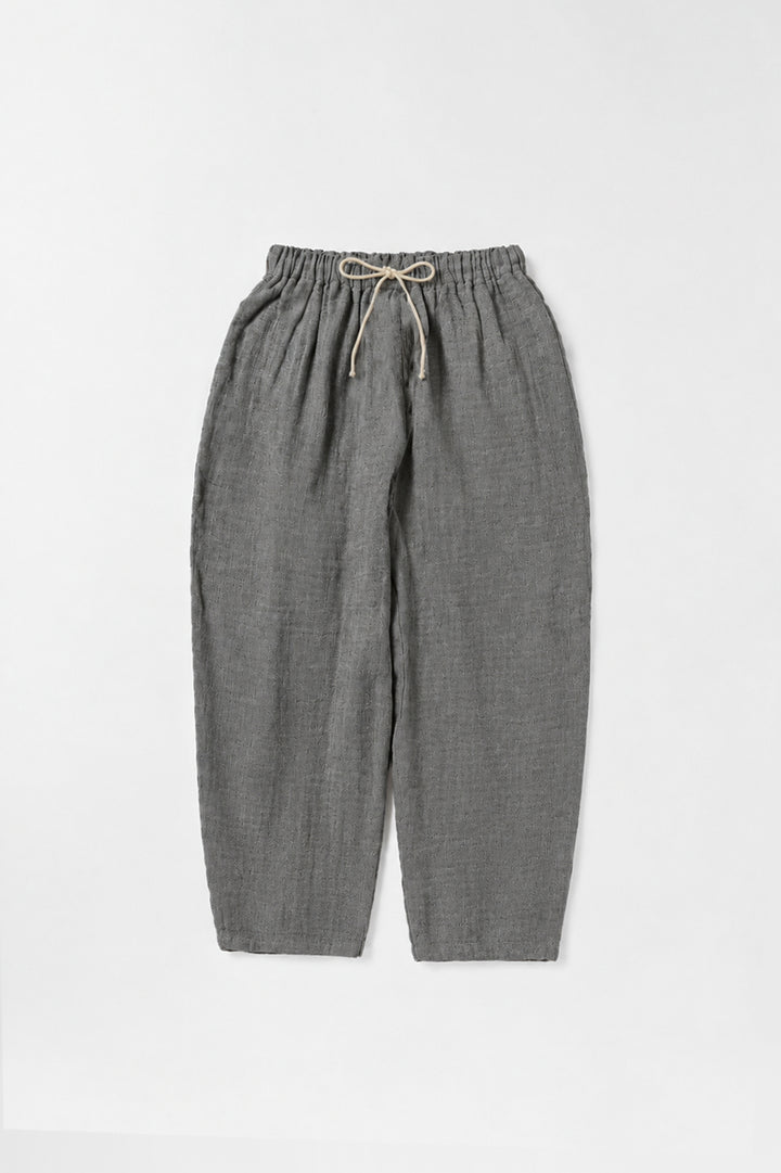 Set up drop shoulder gathered pants<br> AT4620B859AS4630B025<br> navy dungarees 
