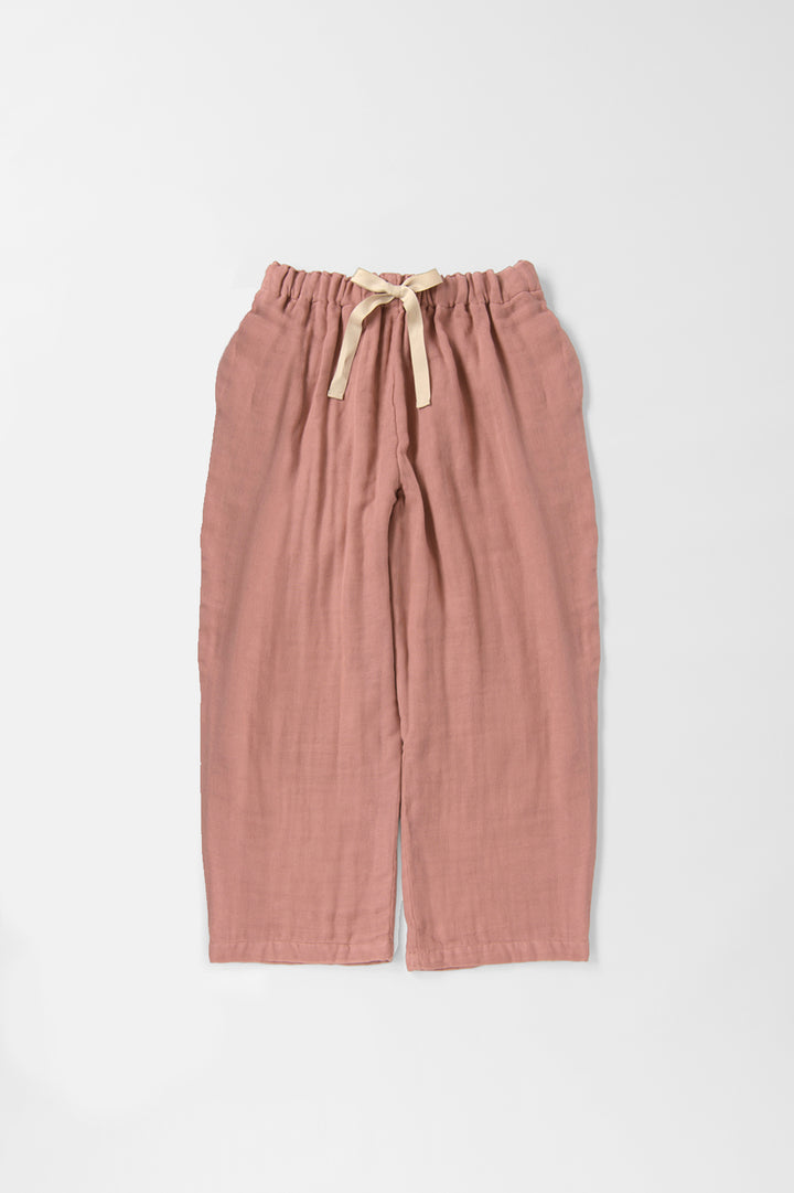 Set up drop shoulder gathered pants<br> AT4620B859AS4630B025<br> navy dungarees 