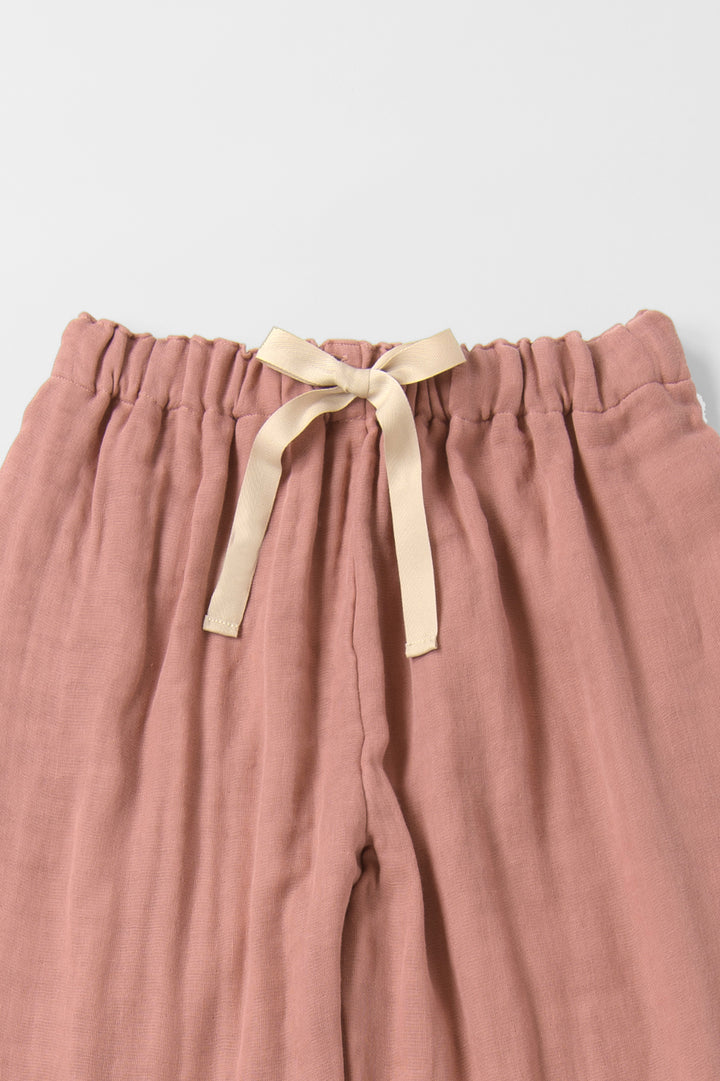 Set up drop shoulder gathered pants<br> AT4620B859AS4630B025<br> navy dungarees 