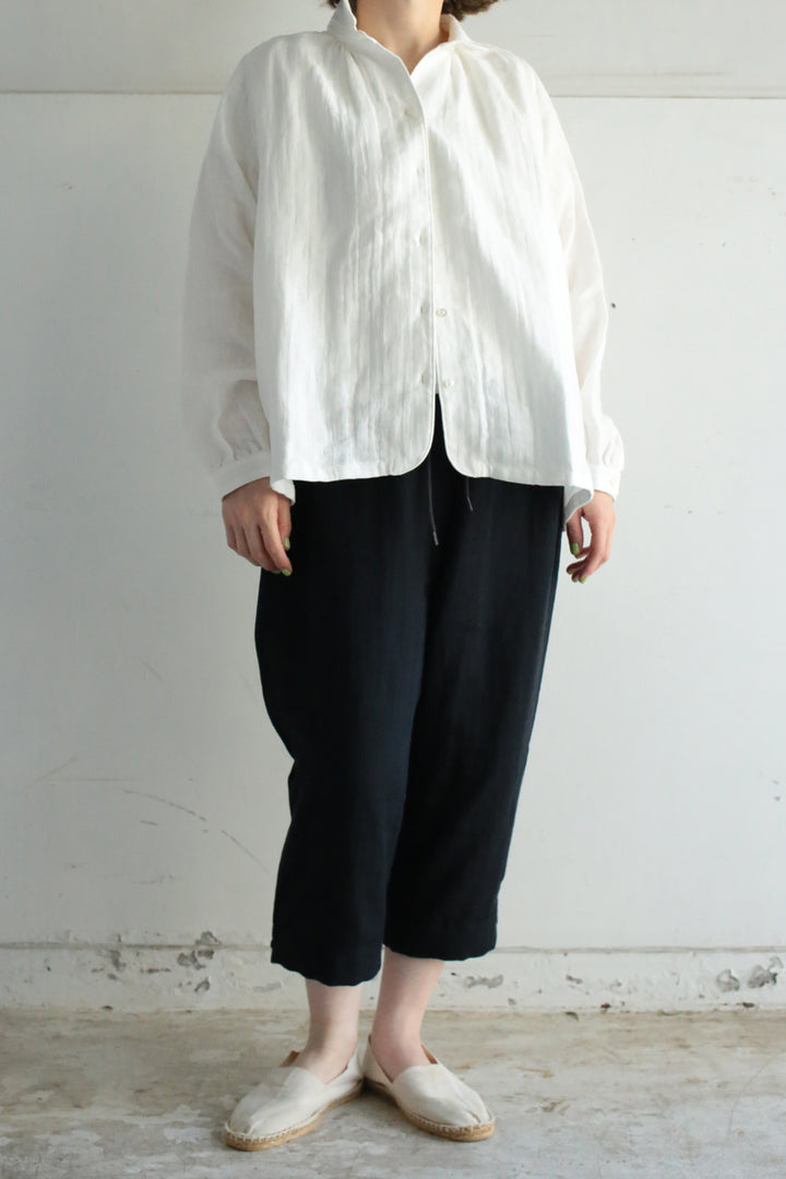 Short pants cotton linen khaki 