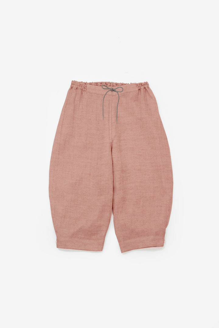 Short pants cotton linen khaki 