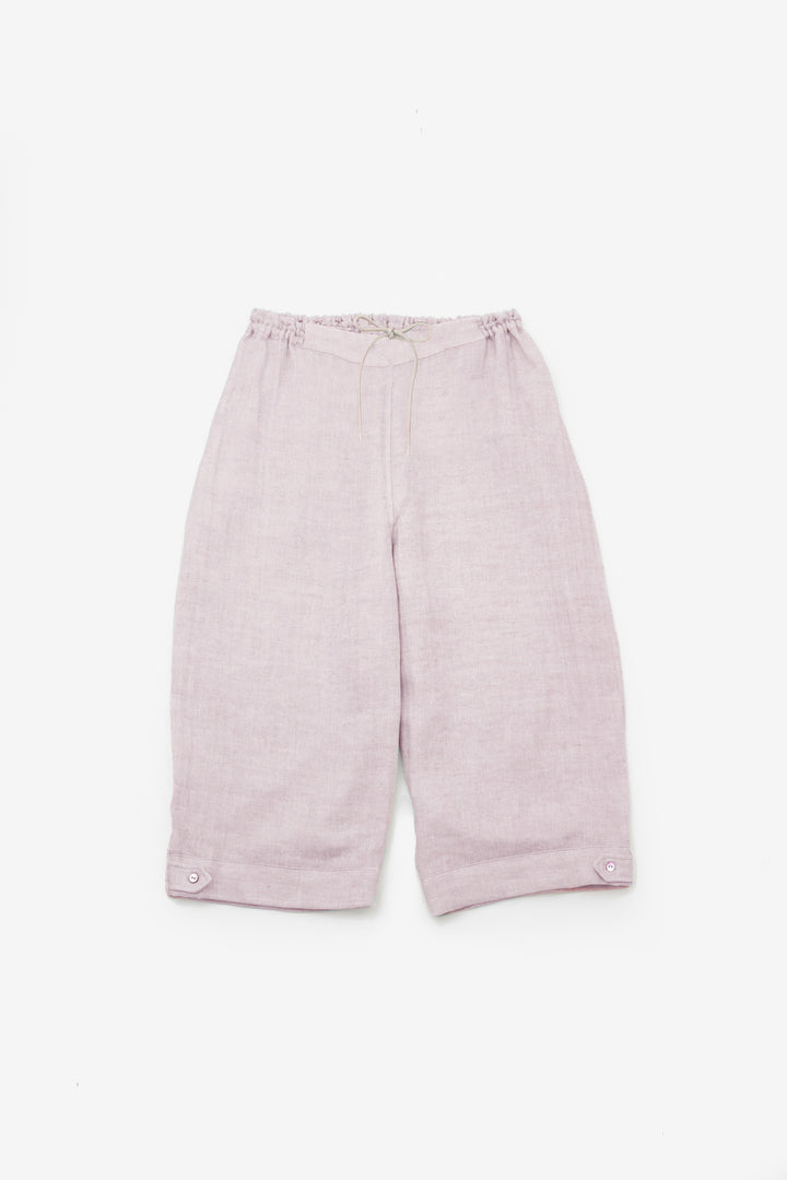 Short pants cotton linen khaki 