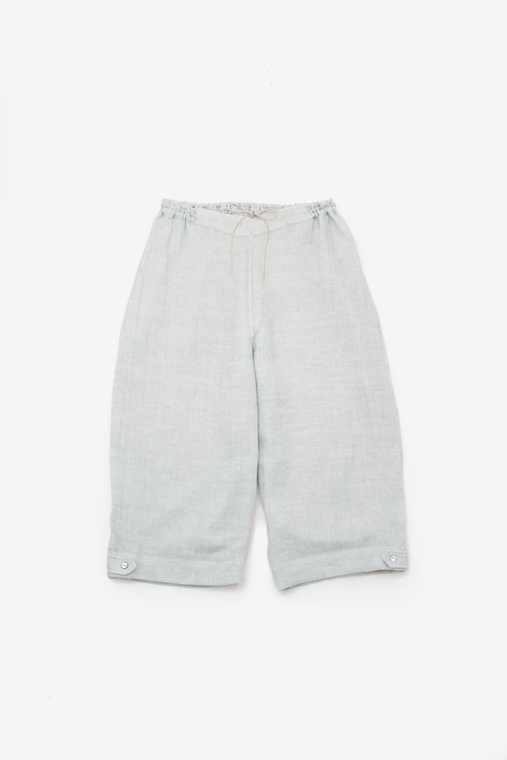 Short pants cotton linen khaki 