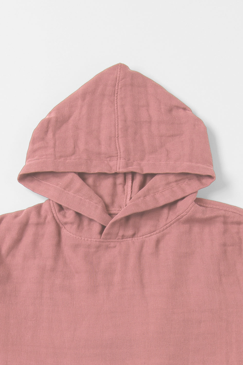 あたたかいパーカー<br>綿ワッシャー　ピンク
