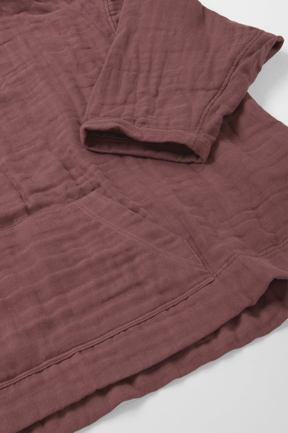 あたたかいパーカー<br>綿ワッシャー　ブラウン