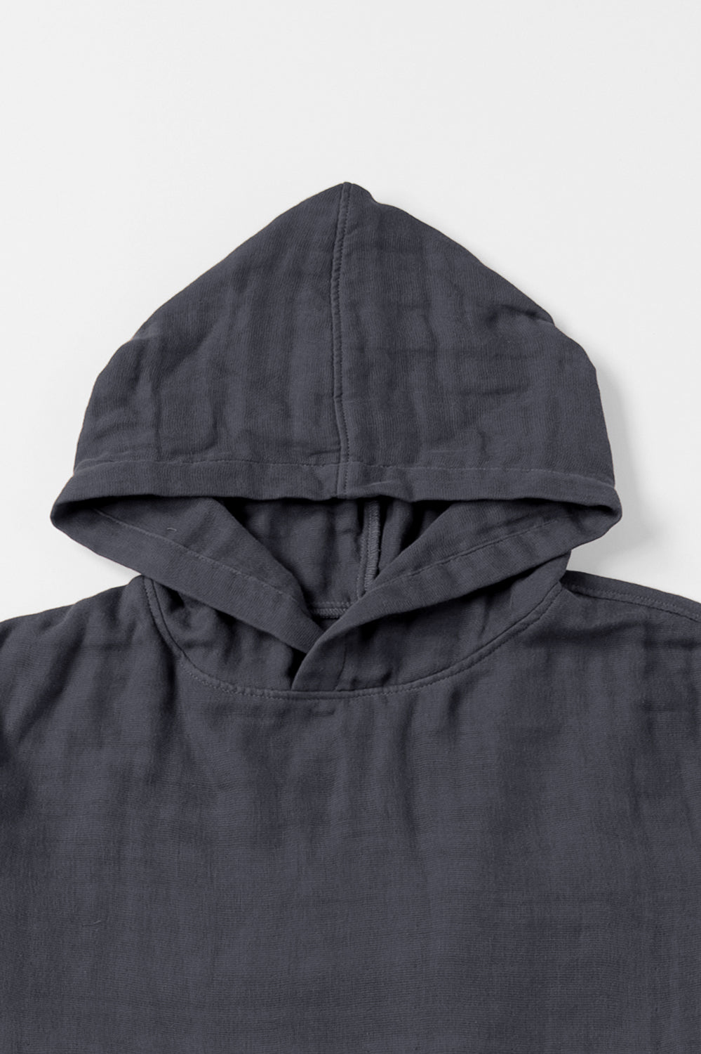 あたたかいパーカー<br>綿ワッシャー　グレー