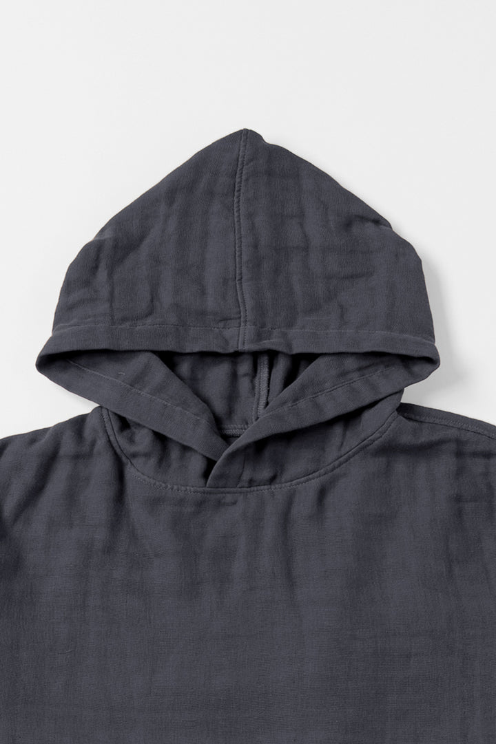 あたたかいパーカー<br>綿ワッシャー　グレー