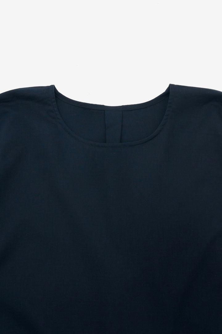 フレンチ袖シャツ<br>ネイビー