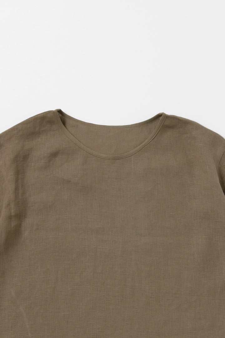 Tシャツ<br>ヘンプ<br>カーキ