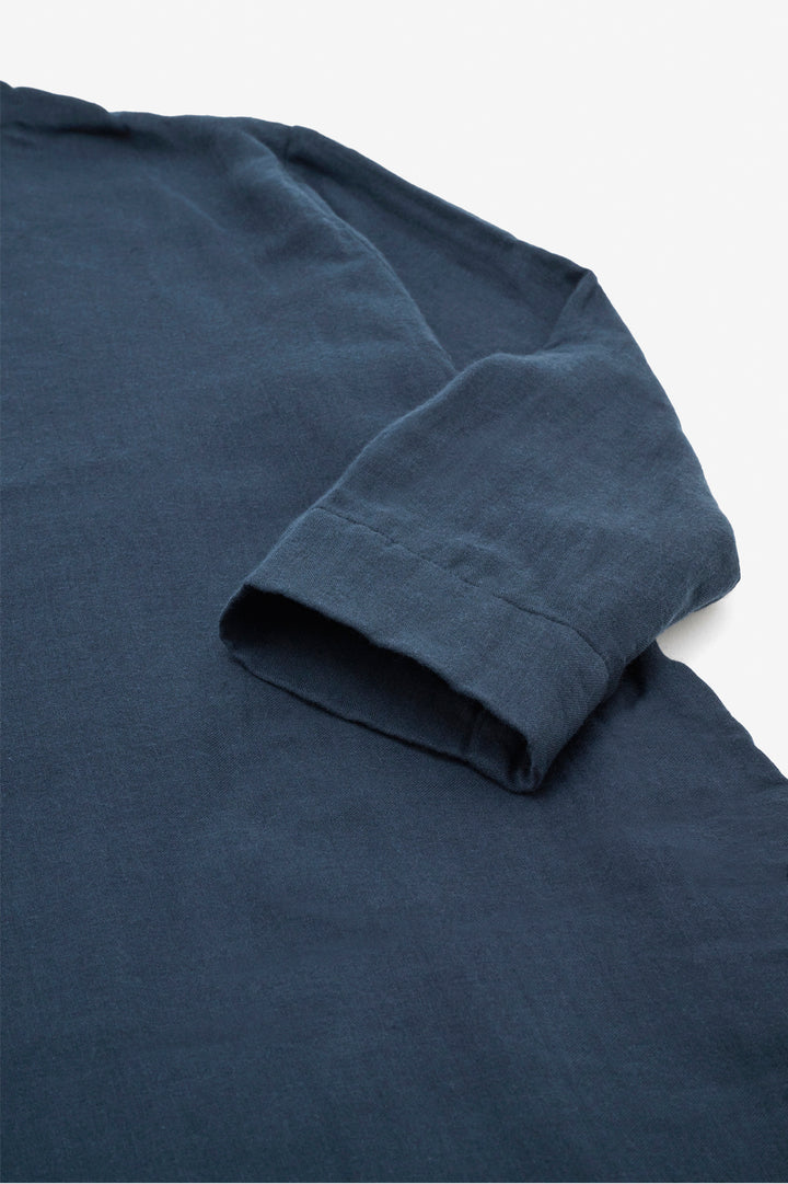 あたたかいワンピース<br>ドロップショルダー<br>ネイビー