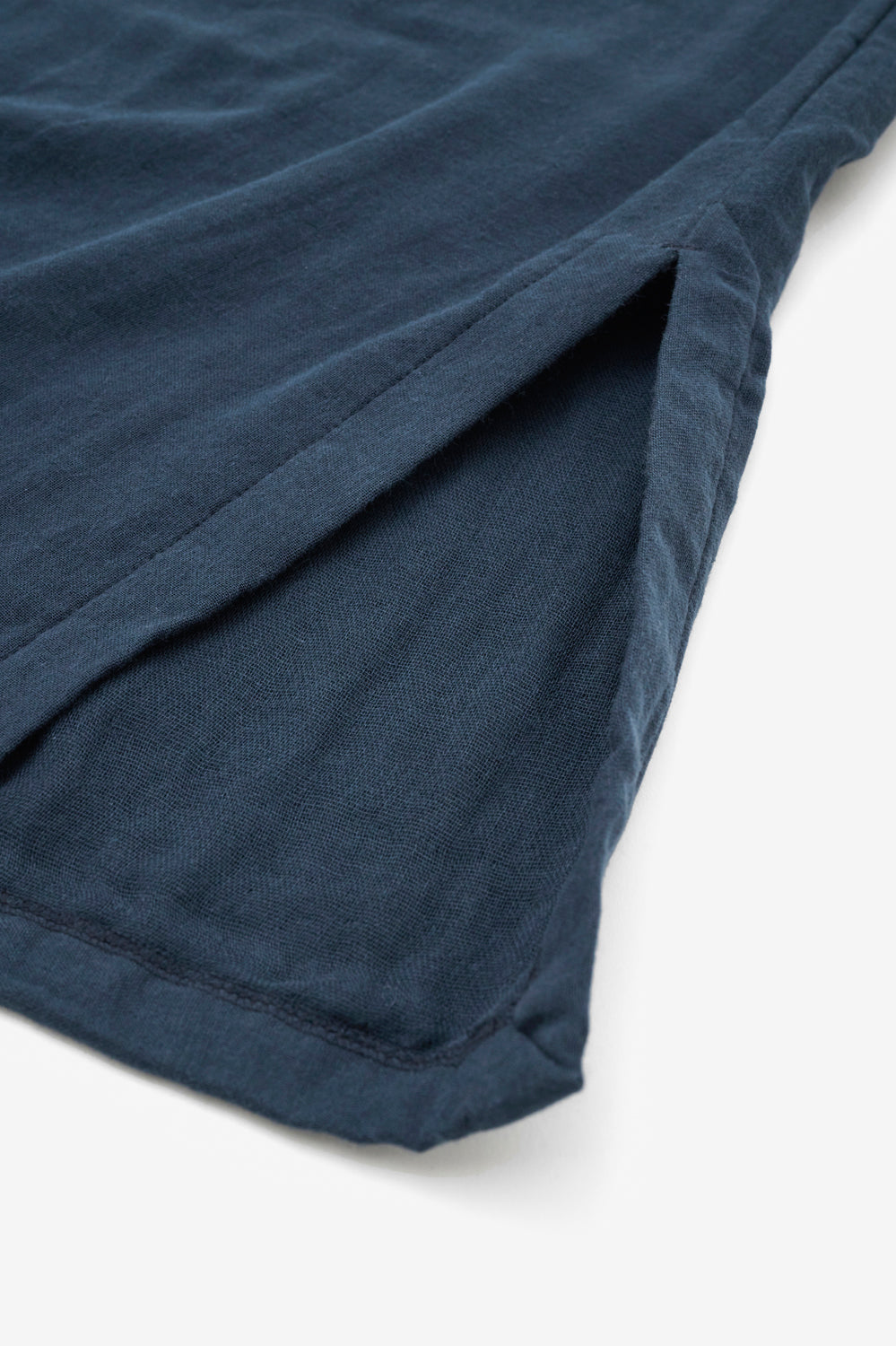 あたたかいワンピース<br>ドロップショルダー<br>ネイビー