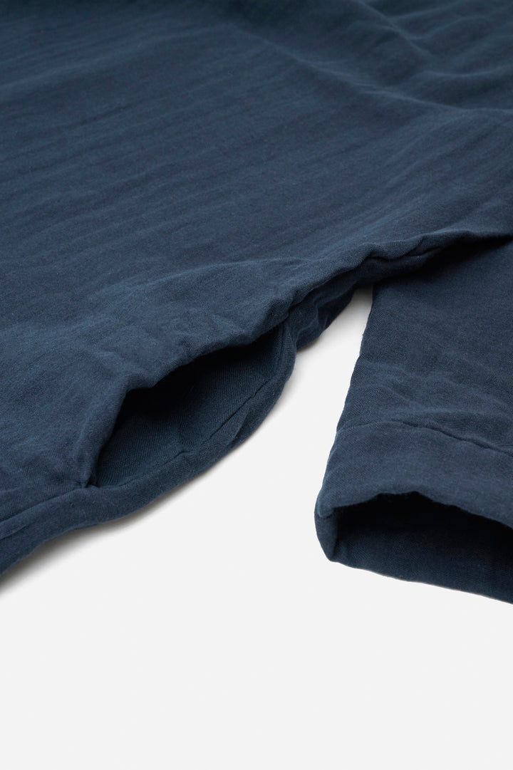 あたたかいワンピース<br>ドロップショルダー<br>ネイビー