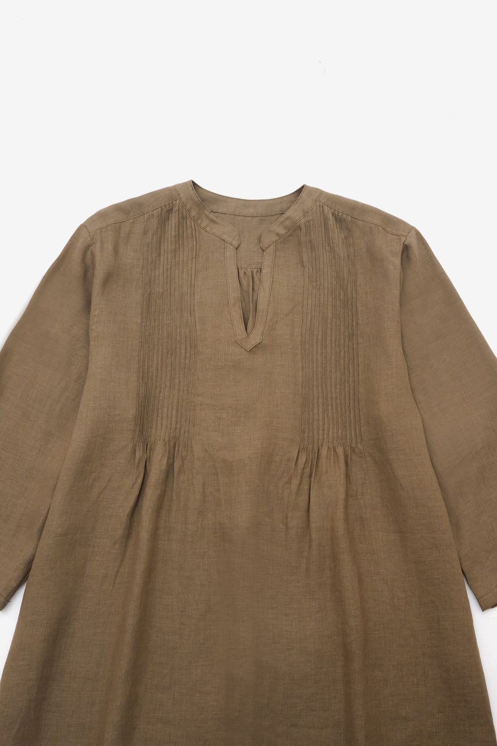 Tunic pintuck hemp off 