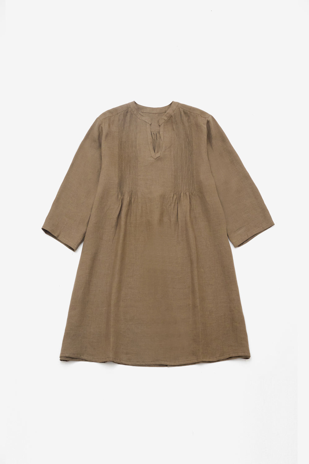 Tunic pintuck hemp off 