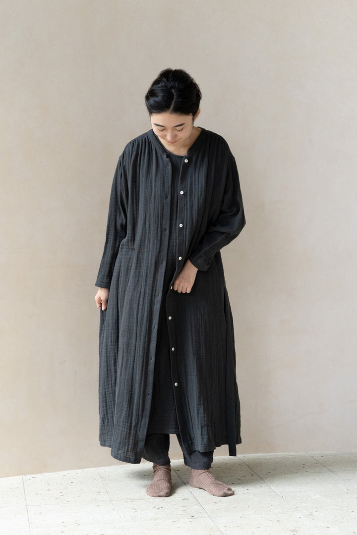 one piece cotton linen<br> AR8620B740<br> dark blue 