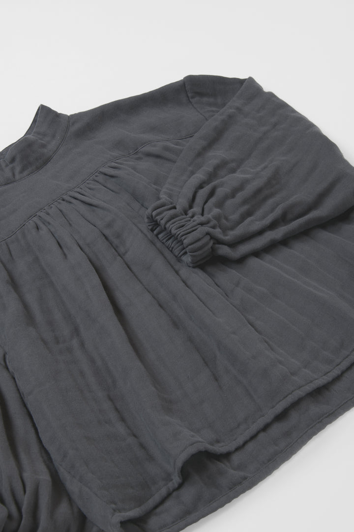 long blouse linen khaki 