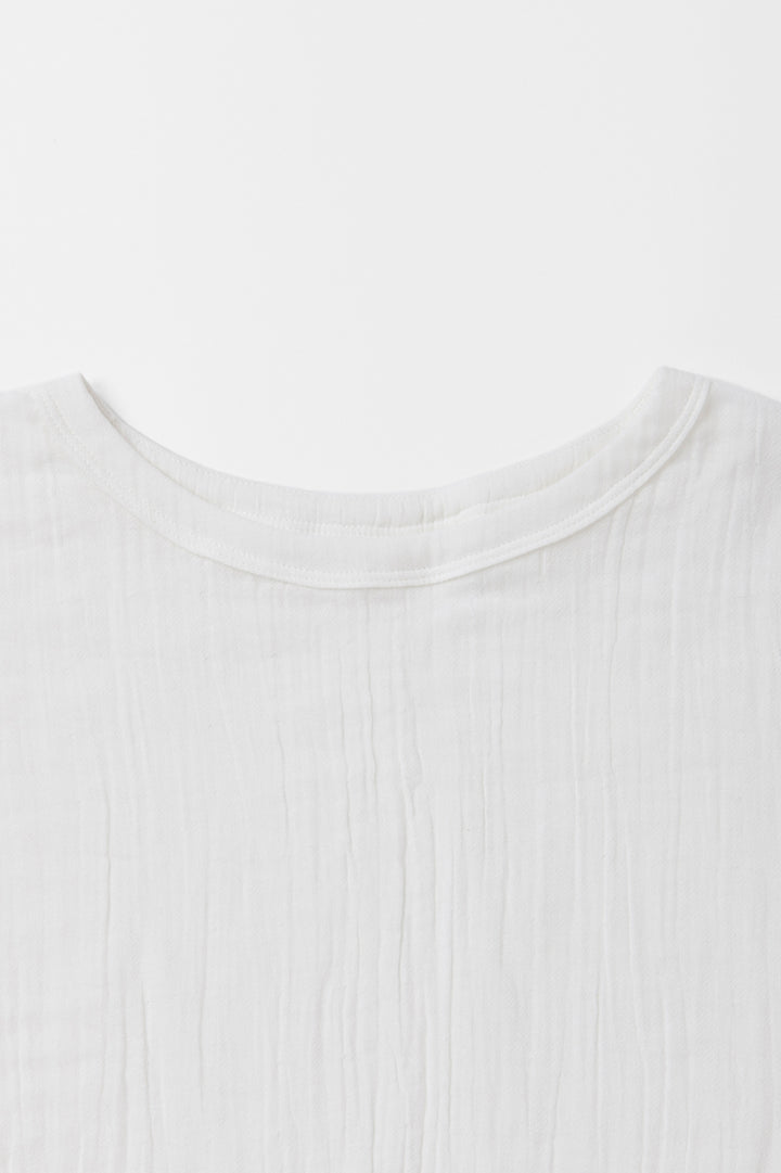 オーバーサイズTシャツ<br>平綾織　オフ