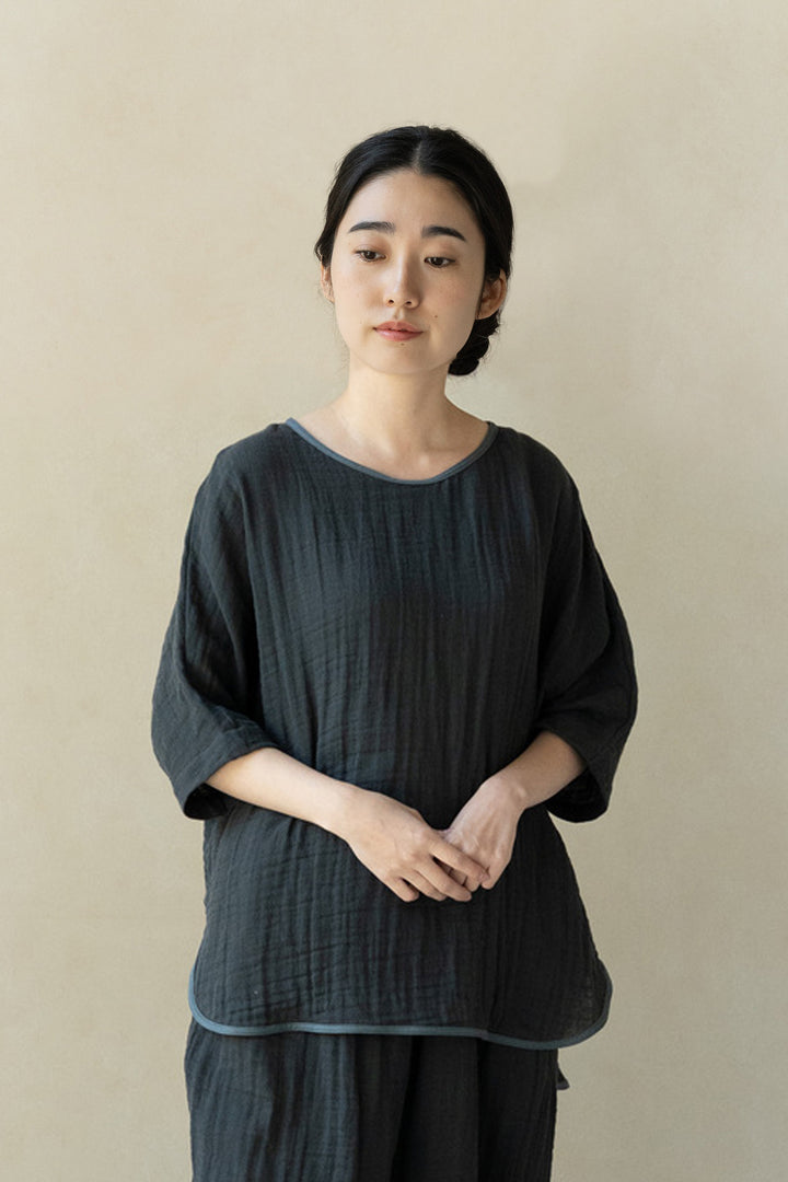 Dolman sleeve T-shirt twill green 