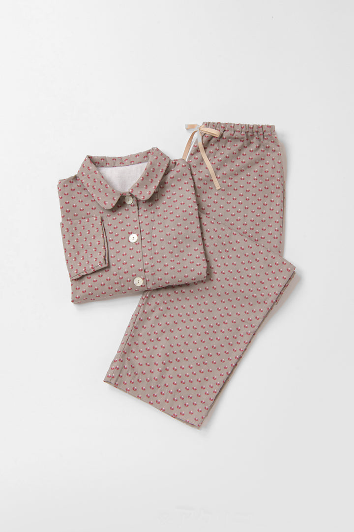 あたたかいガーゼパジャマ　レディス<br>芽