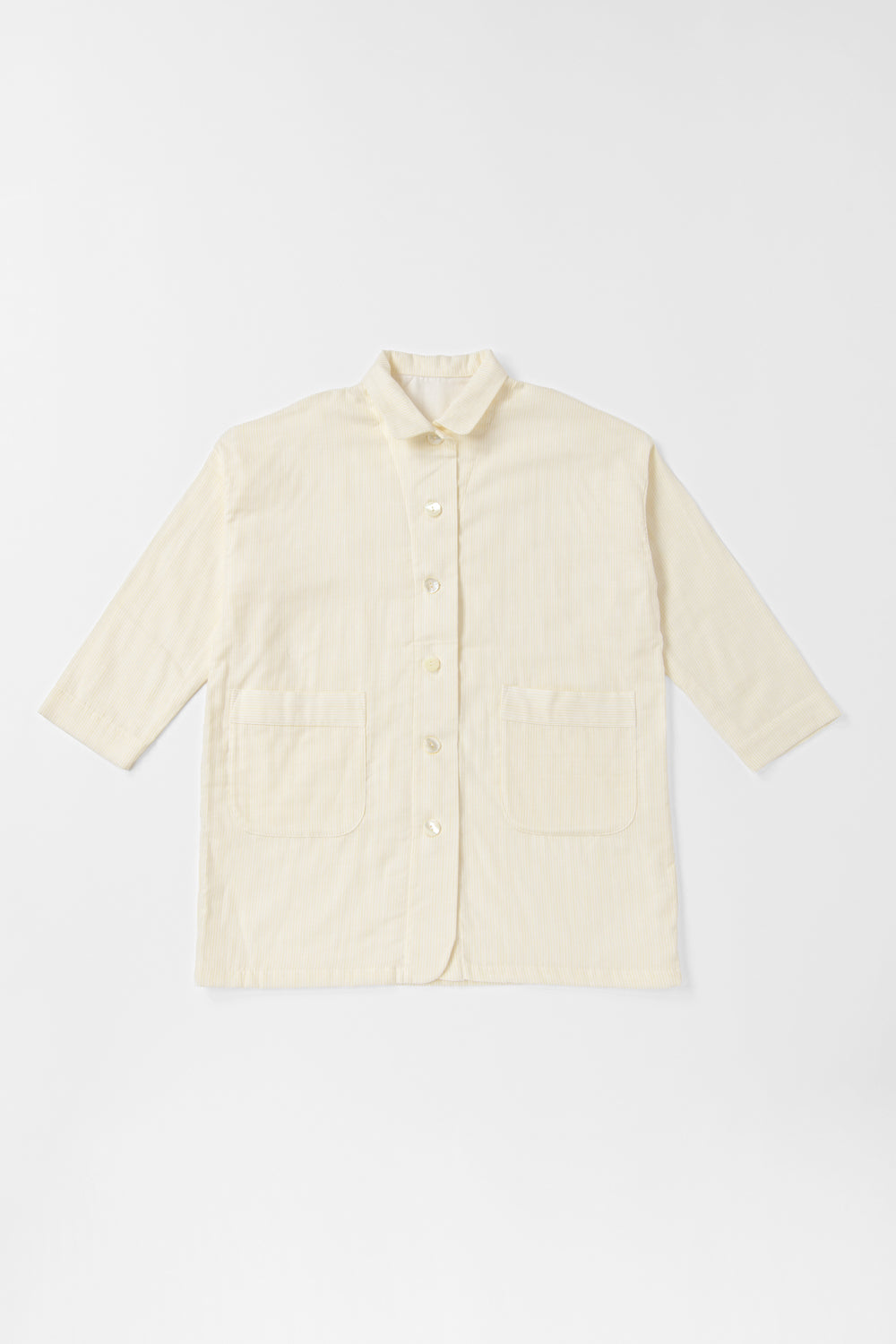 Warm gauze pajamas ladies lemon stripe 