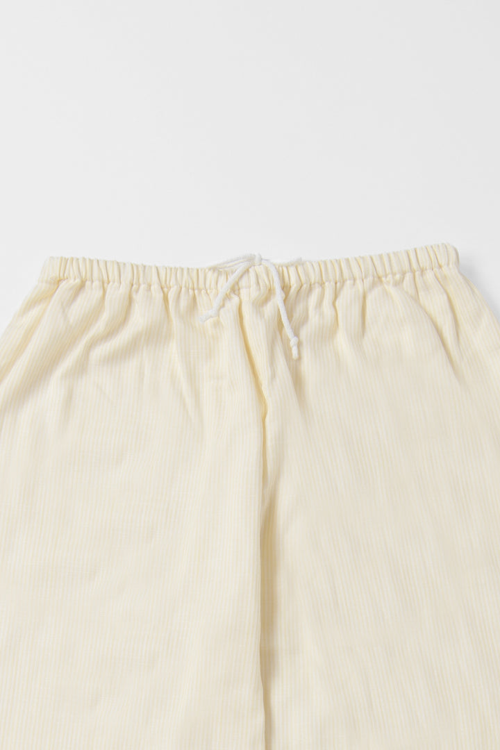 Warm gauze pajamas ladies lemon stripe 