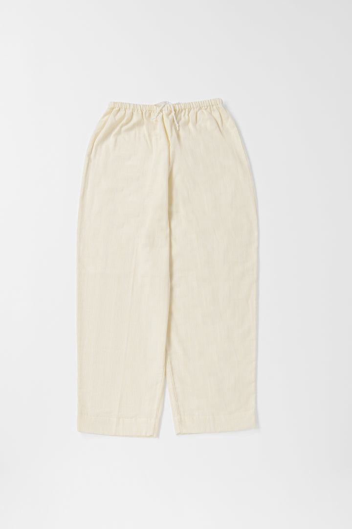 Warm gauze pajamas ladies lemon stripe 